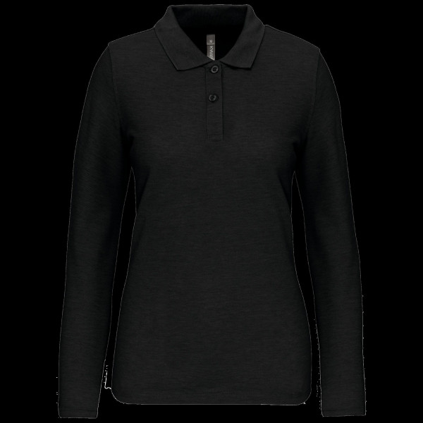 Polo manches longues femme personnalisable – Vêtement professionnel pour communication B2B et objets publicitaires
