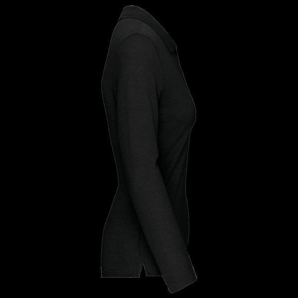 Polo manches longues femme personnalisable – Vêtement professionnel pour communication B2B et objets publicitaires