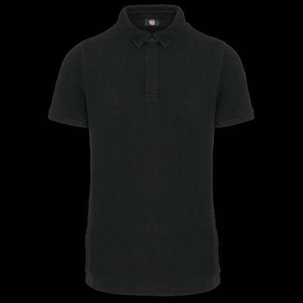 Polo homme manches courtes personnalisable col boutons pression – Textile d’entreprise BCM Goodies