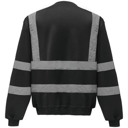 Sweat-shirt haute visibilité col rond personnalisé – Sécurité et visibilité pour entreprises et événements professionnels