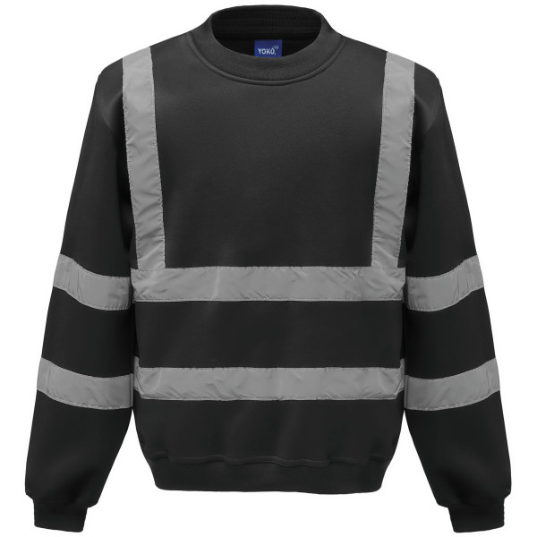 Sweat-shirt haute visibilité col rond personnalisé – Sécurité et visibilité pour entreprises et événements professionnels