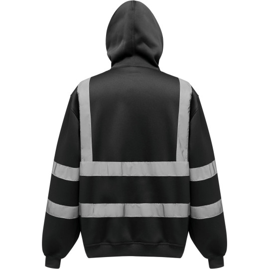 Sweatshirt à capuche haute visibilité EN ISO 20471 catégorie 3 – Vêtement professionnel personnalisable BCM Goodies