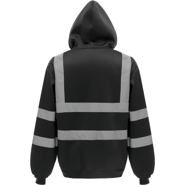 Sweat-shirt zippé capuche personnalisable haute visibilité pour entreprises – BCM Goodies
