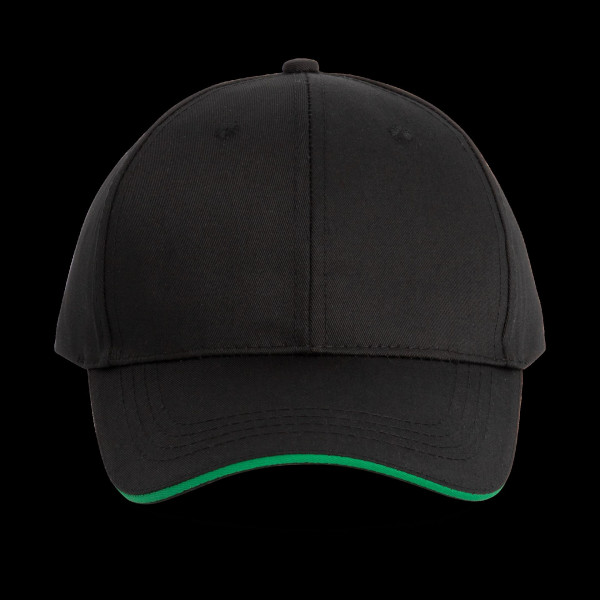 Casquette sandwich contrastée 6 panneaux personnalisable pour communication d'entreprise – BCM Goodies