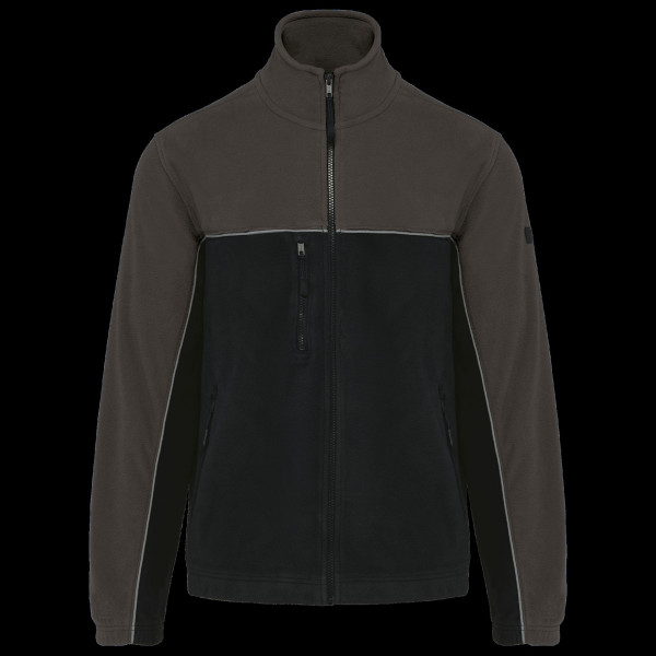 Veste micropolaire bicolore écoresponsable unisexe personnalisable pour entreprises – BCM Goodies