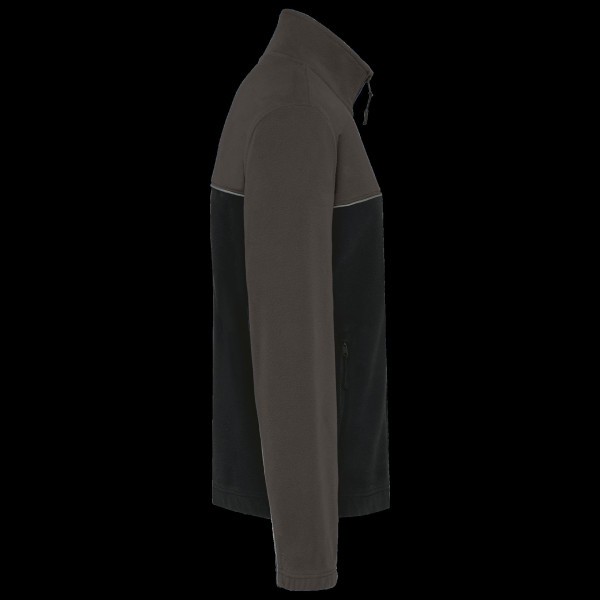 Veste micropolaire bicolore écoresponsable unisexe personnalisable pour entreprises – BCM Goodies