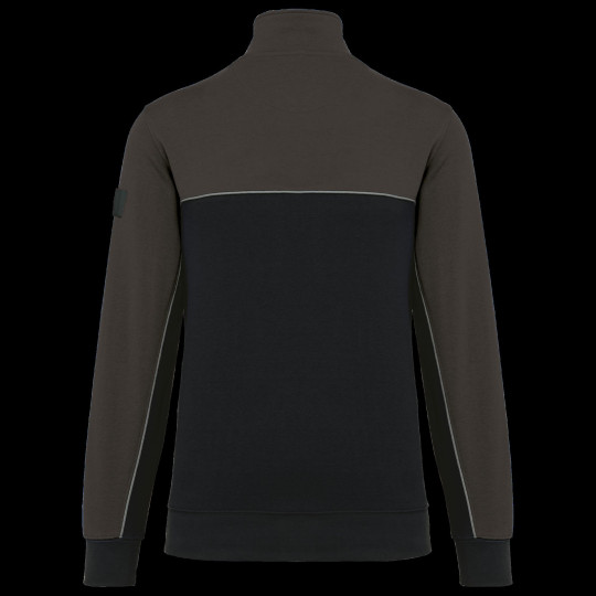 Sweat-shirt écoresponsable col zippé unisexe personnalisé – vêtement publicitaire pour entreprises | BCM Goodies