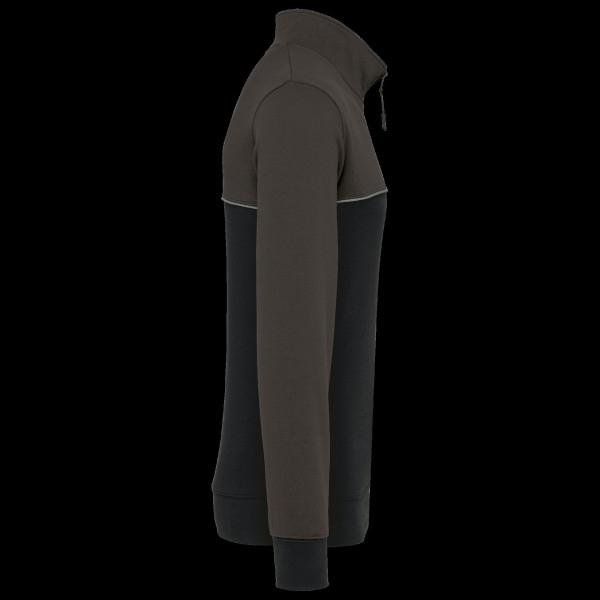 Sweat-shirt écoresponsable col zippé unisexe personnalisé – vêtement publicitaire pour entreprises | BCM Goodies