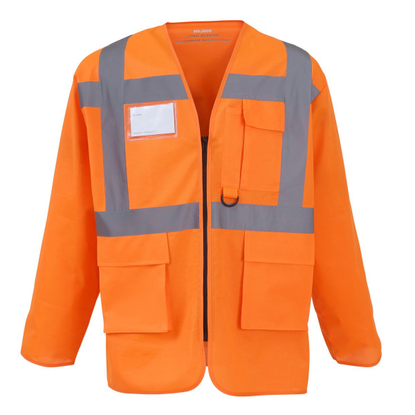 Veste haute visibilité personnalisable avec logo – Conforme EN ISO 20471 – Communication d’entreprise – BCM Goodies