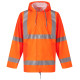 Veste de pluie respirante personnalisable haute visibilité Soft Flex – Normes EN ISO20471 et EN343 – BCM Goodies