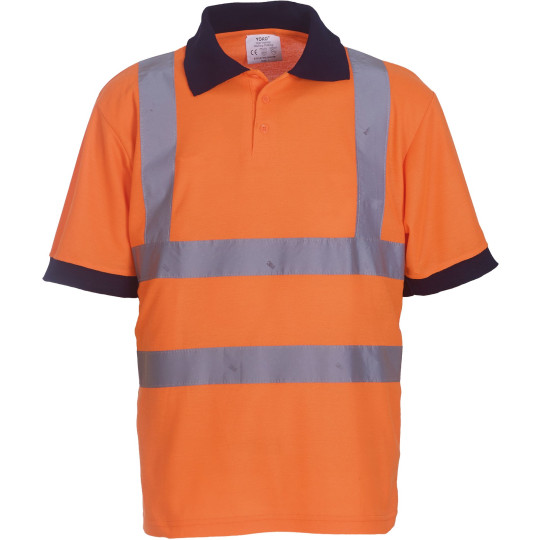 Polo manches courtes haute visibilité personnalisable – Norme EN ISO20471 – Vêtement de sécurité pour entreprises