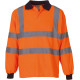 Polo manches longues haute visibilité personnalisable – Norme EN ISO20471 Classe 3 – BCM Goodies