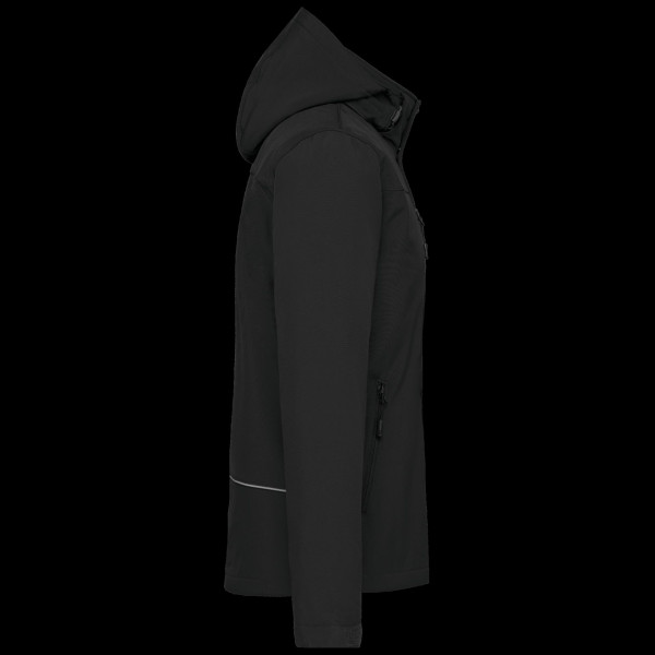 Parka softshell doublée personnalisable à capuche pour homme – Vêtement d’entreprise B2B – BCM Goodies