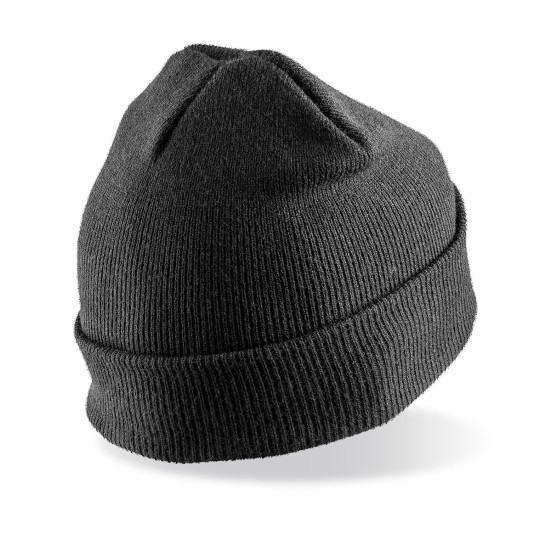 Bonnet imprimable double Tricot personnalisable avec patch coton, support de communication par l’objet – BCM Goodies