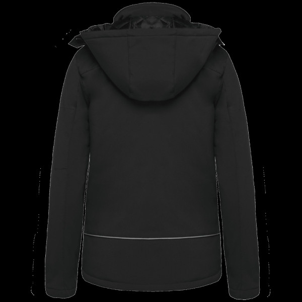 Parka softshell doublée capuche femme personnalisable – Textile d’entreprise pour communication et fidélisation – BCM Goodies