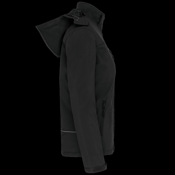 Parka softshell doublée capuche femme personnalisable – Textile d’entreprise pour communication et fidélisation – BCM Goodies