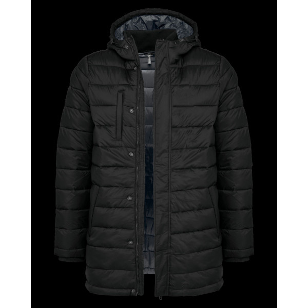 Parka doudoune légère à capuche homme personnalisable – Vêtement d’entreprise pour communication et fidélisation