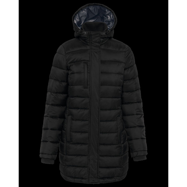 Parka doudoune légère à capuche femme personnalisable – Textile d’entreprise pour communication et dotation collaborateurs