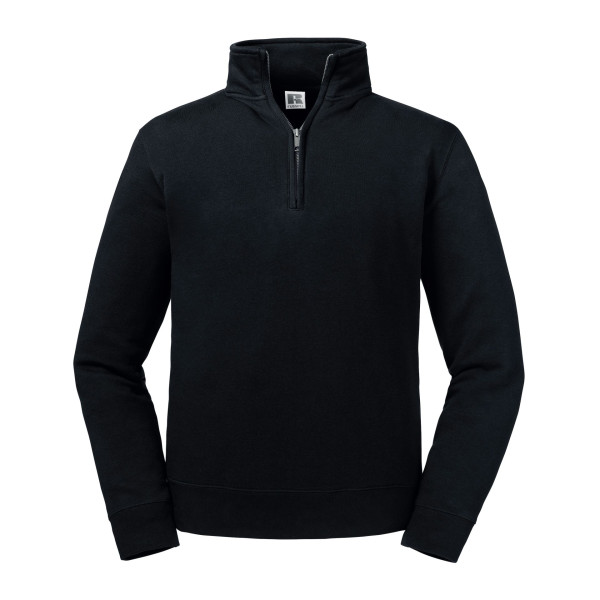 Sweat Col Zippé Authentic personnalisé pour entreprises – Textile promotionnel B2B – BCM Goodies