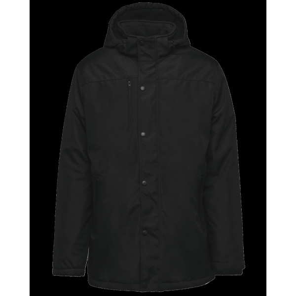 Parka homme personnalisable avec capuche amovible – Textile corporate pour entreprises et associations