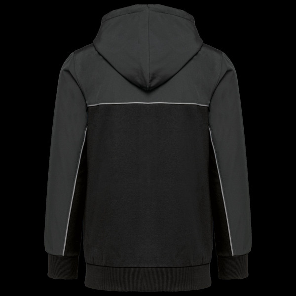 Veste molleton bicolore zippée à capuche écoresponsable personnalisable pour entreprises - BCM Goodies