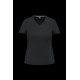 T-shirt écoresponsable col V femme personnalisable antibactérien pour entreprises - BCM Goodies