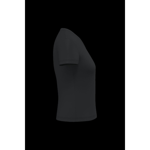 T-shirt écoresponsable col V femme personnalisable antibactérien pour entreprises - BCM Goodies