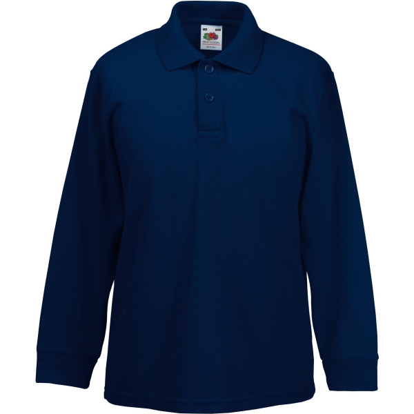Polo enfant personnalisable 65/35 manches longues – Textile B2B pour communication d’entreprise et associations | BCM Goodies