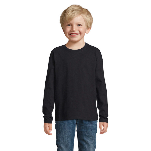 Tee-shirt enfant à manches longues SOL'S IMPERIAL LSL KIDS en coton pour événements et cadeaux - BCM Goodies