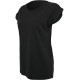 T-shirt manches à revers femme