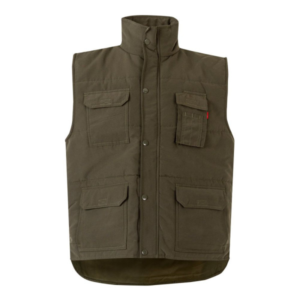 Gilet rembourré multipoches en polyester personnalisable - BCM Goodies