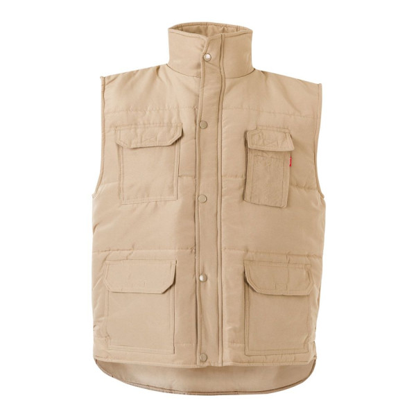 Gilet rembourré multipoches en polyester personnalisable - BCM Goodies