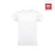 T-shirt homme en coton tubulaire blanc THC LUANDA WH - BCM Goodies