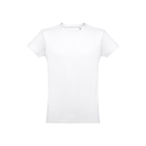 T-shirt homme en coton tubulaire blanc THC LUANDA WH - BCM Goodies
