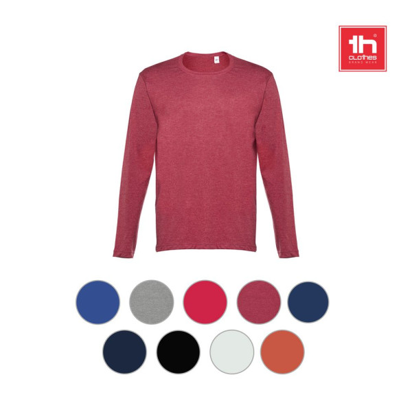 T-shirt à manches longues pour homme THC BUCHAREST - Personnalisable pour vos événements et cadeaux d'entreprise