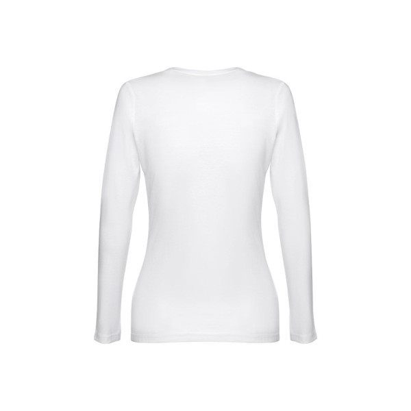 T-shirt à manches longues ceinturé pour femmes THC BUCHAREST WOMEN WH. - Personnalisable pour vos événements B2B | BCM Goodies