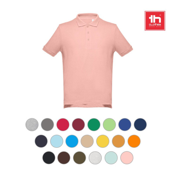 Polo en coton pour hommes THC ADAM - Idéal pour vos événements B2B et communication de marque