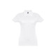 Polo manches courtes ceinturé pour femme en coton cardé - BCM Goodies