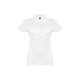 Polo manches courtes ceinturé pour femme en coton cardé - BCM Goodies