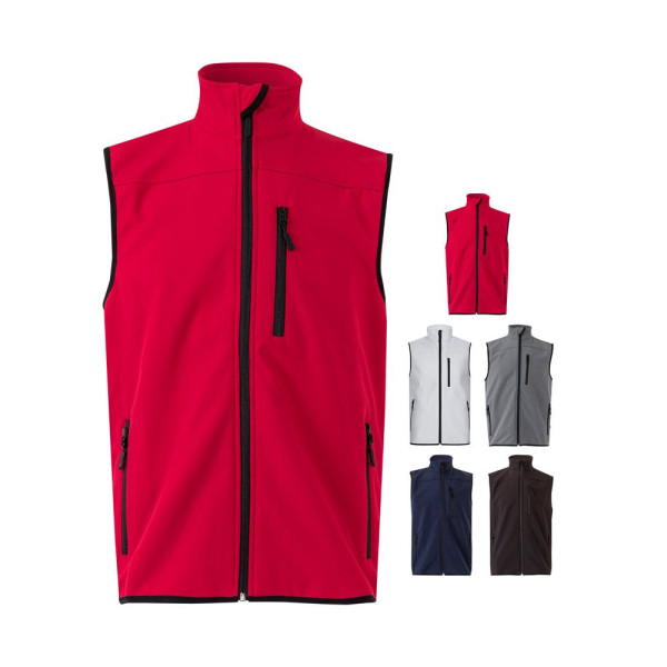 Gilet soft shell personnalisable VL VARUNA - Polyester et élasthanne - Doublure polaire - Idéal pour événements B2B