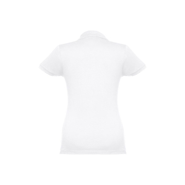 Polo manches courtes ceinturé pour femme en coton cardé - BCM Goodies