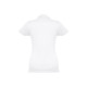 Polo manches courtes ceinturé pour femme en coton cardé - BCM Goodies