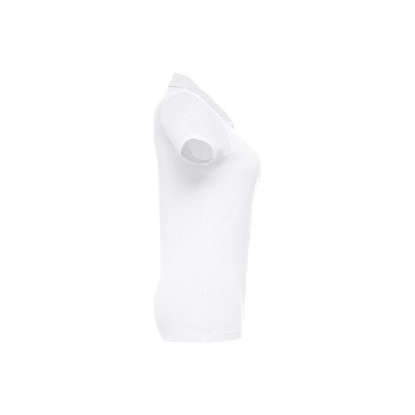 Polo manches courtes ceinturé pour femme en coton cardé - BCM Goodies