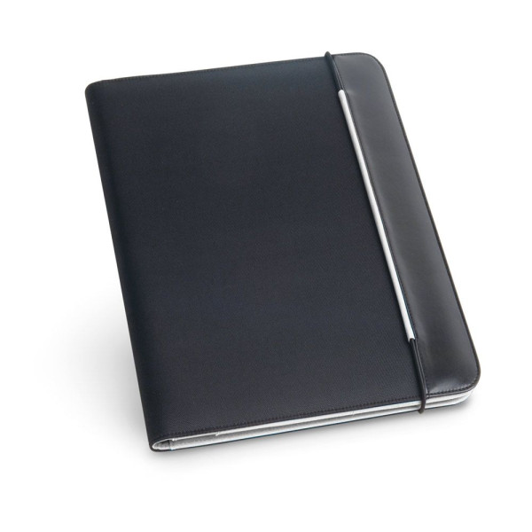 Porte-documents A4 personnalisable en PU et 800D avec bloc de pages lignées - BCM Goodies