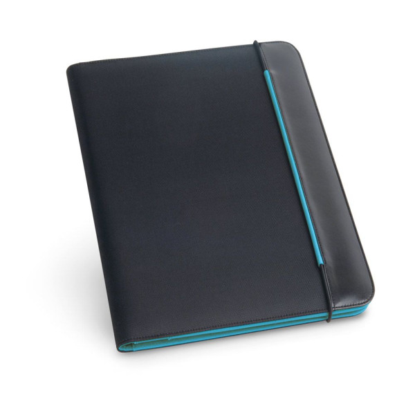 Porte-documents A4 personnalisable en PU et 800D avec bloc de pages lignées - BCM Goodies