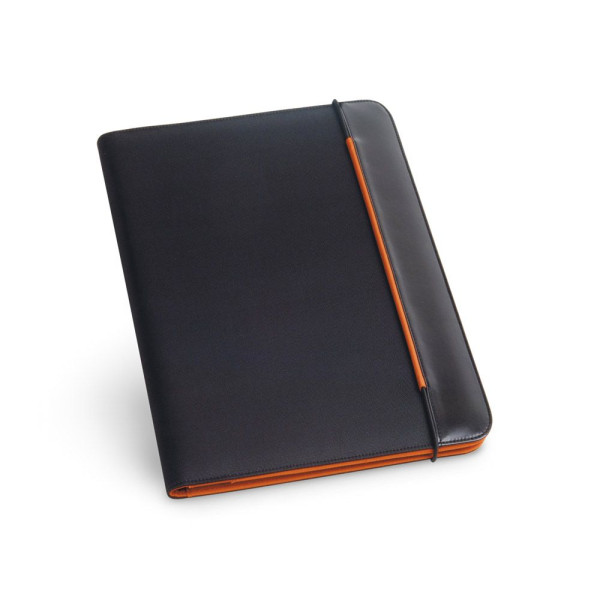 Porte-documents A4 personnalisable en PU et 800D avec bloc de pages lignées - BCM Goodies