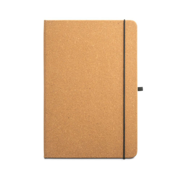 Bloc-notes A5 MATISSE avec couverture rigide en cuir (70% recyclé) - Personnalisable pour événements d'entreprise
