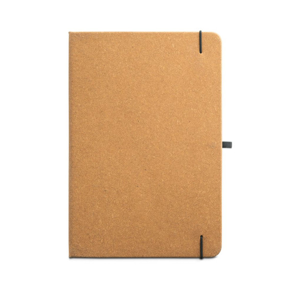 Bloc-notes A5 MATISSE avec couverture rigide en cuir (70% recyclé) - Personnalisable pour événements d'entreprise