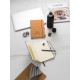 Bloc-notes A5 MATISSE avec couverture rigide en cuir (70% recyclé) - Personnalisable pour événements d'entreprise