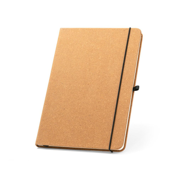 Bloc-notes A5 MATISSE avec couverture rigide en cuir (70% recyclé) - Personnalisable pour événements d'entreprise